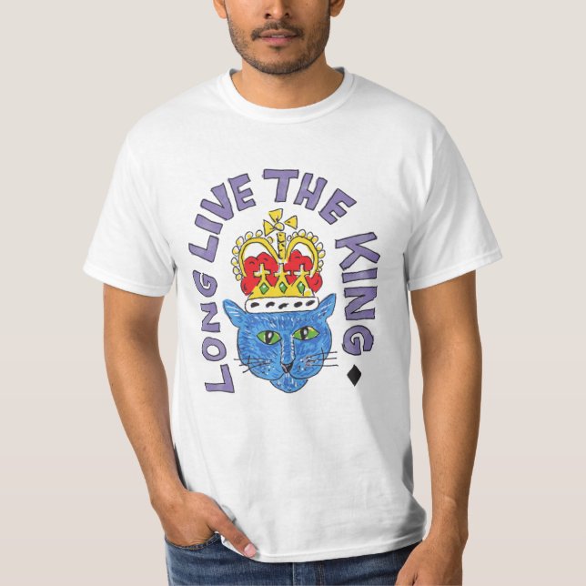 King cat Royal TShirt Long live the King T-Shirt (Devant)