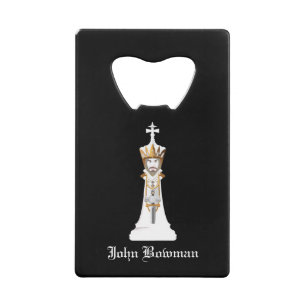 King d'échecs blanc / Nom personnalisé
