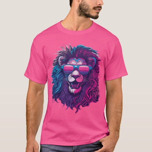 King Energy - Bold Lion Face T-Shirt (Devant)