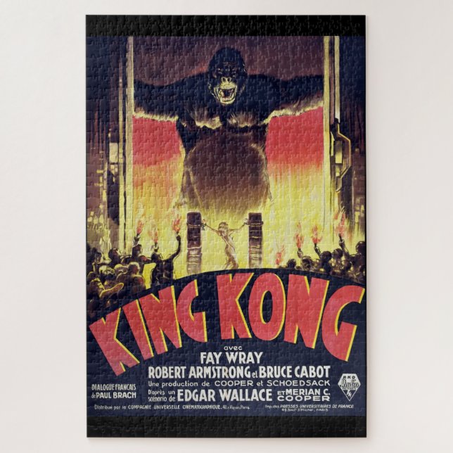 King Kong Challenge Puzzle Vintage Style  (Vertical)