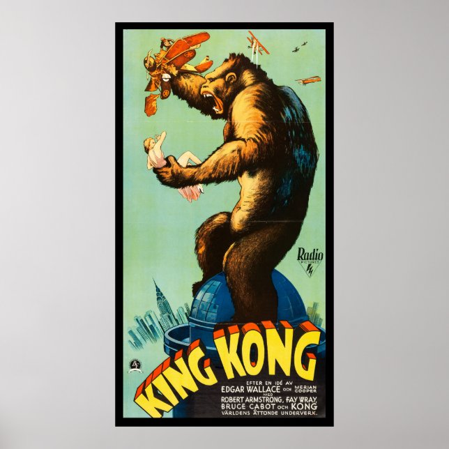 King Kong Horror Monster Movie Poster  (Devant)