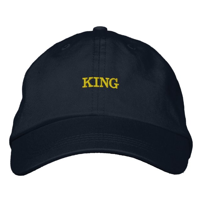 KING Name Créez votre propre Casquette de texte él (Devant)