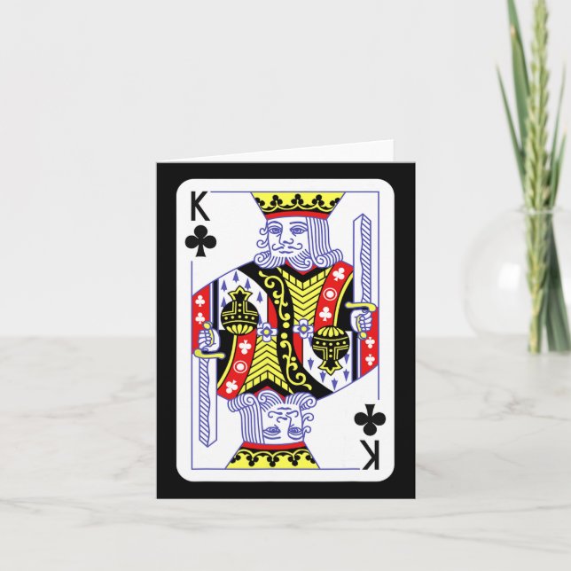 King Of Clubs Jouer Des Cartes Halloween Costume D (Devant)