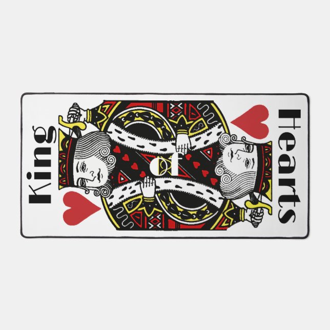King of Hearts Design Desk Mat (Recto)
