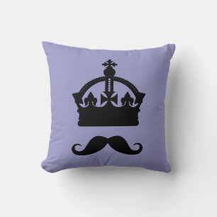 King of Mustaches oreiller de jetage couleur perso