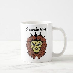 King of Strength – Geometric Lion Mug