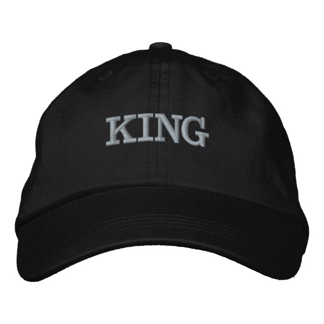 KING Texte/Nom Personnalisé Casquettes et Casquett (Devant)