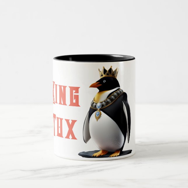 King Tux - Regal Linux Penguin Coffee Mug (Centre)