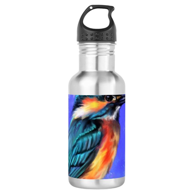 Kingfisher Bird Acier Inoxydable Bouteille d'eau (Devant)