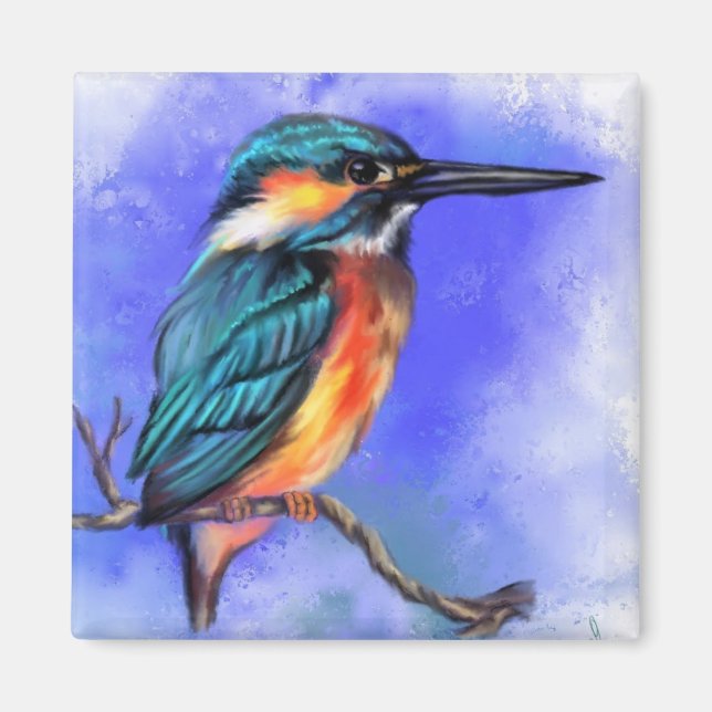 Kingfisher Bird Magnet (Devant)