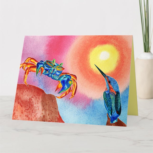 Kingfisher&Blue Crab toutes les occasions carte de (Devant)
