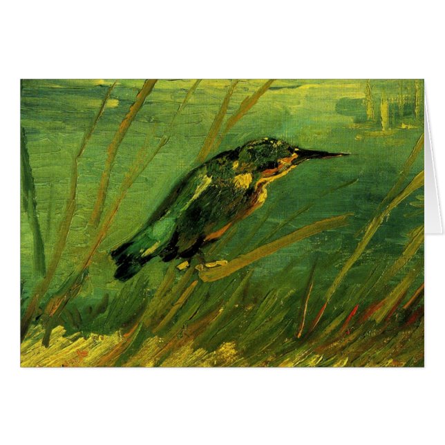 Kingfisher par Vincent van Gogh Carte de voeux (Devant horizontal)