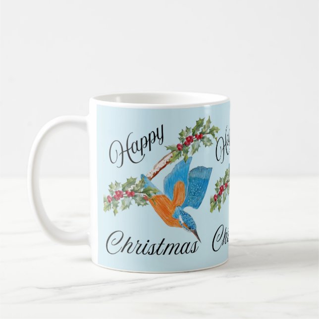 Kingfisher plongée Christmas Coffee Mug (Gauche)