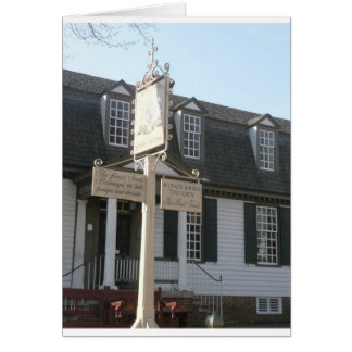 Kings Arms Taverne signe Colonial Williamsburg