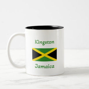 Kingston Jamaïque - Drapeau jamaïcain café Mug