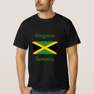 Kingston Jamaïque - Drapeau jamaïcain T-shirt