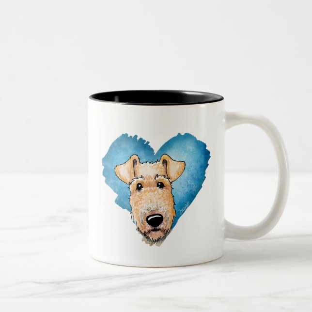 KiniArt Airedale Terrier Café Mug (Droit)