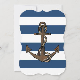 KiniArt Ancre Invitation Nautique