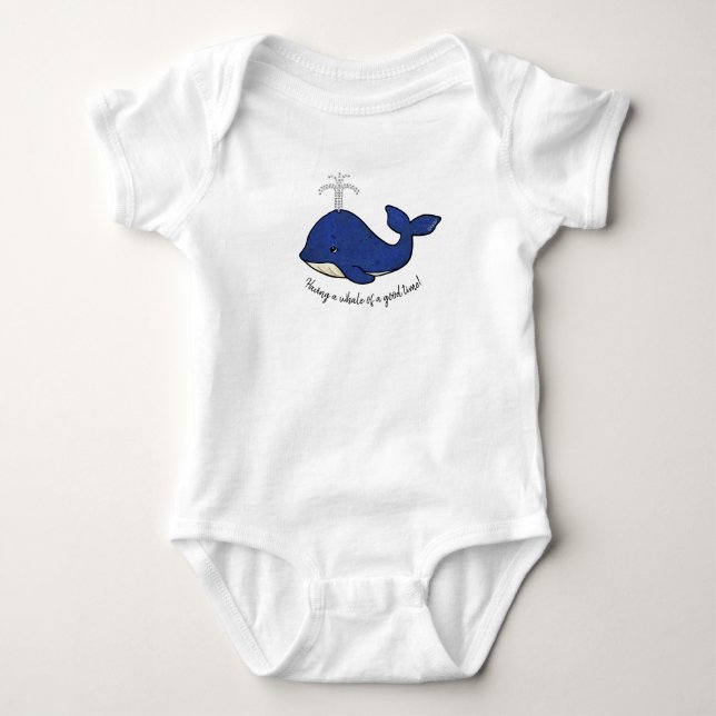 KiniArt Baleine Bébé Body (Devant)