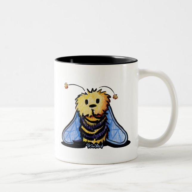 KiniArt Bee Mug à café à deux tons (Droit)
