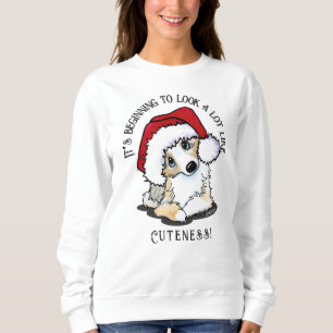 KiniArt Berger australien Sweatshirt de Noël chiot
