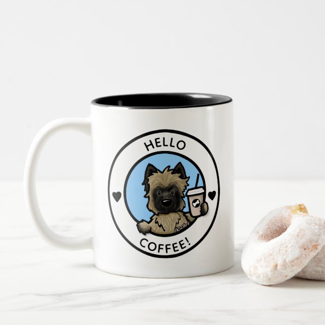KiniArt Cairn Terrier Coffee Mug (Avec donut)