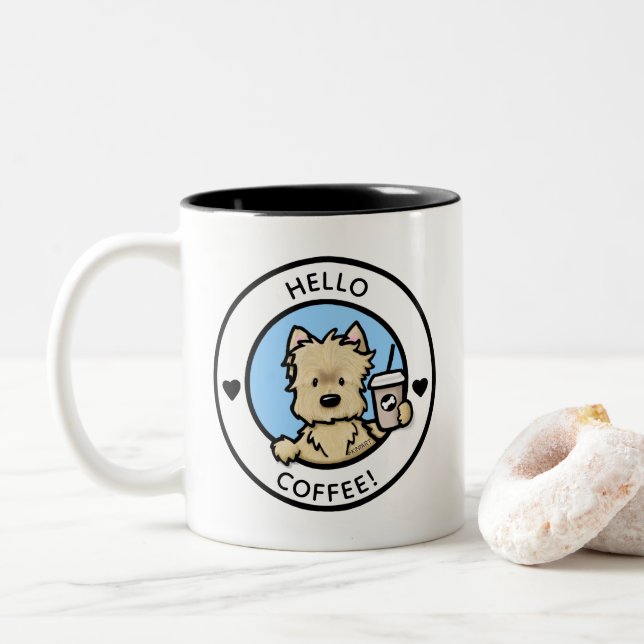 KiniArt Cairn Terrier Coffee Mug (Avec donut)