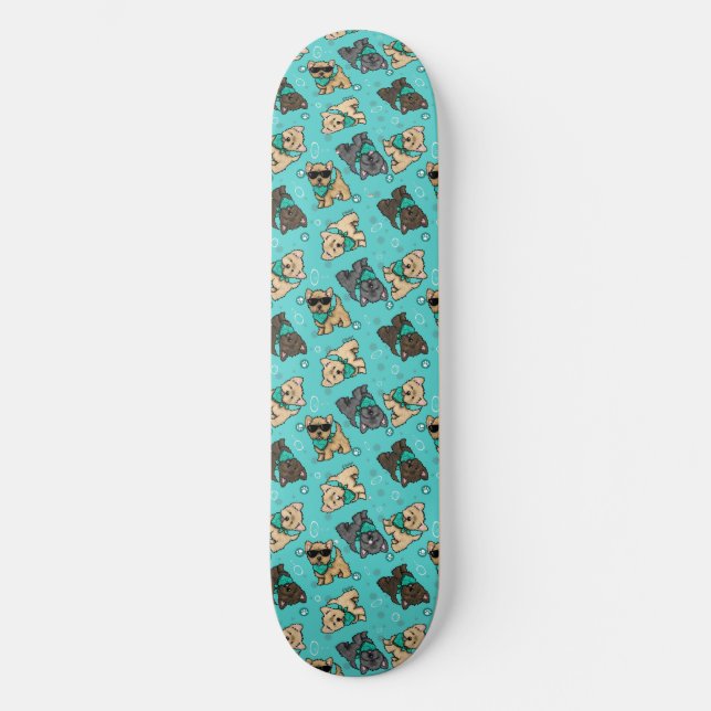 KiniArt Cutieface Cairn Skateboard (Recto)