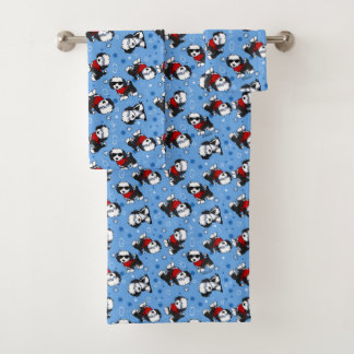 KiniArt Cutieface Ensemble de serviettes de bain H