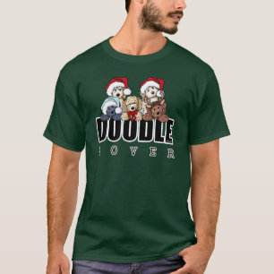 KiniArt Doodle Lover Christmas T-Shirt