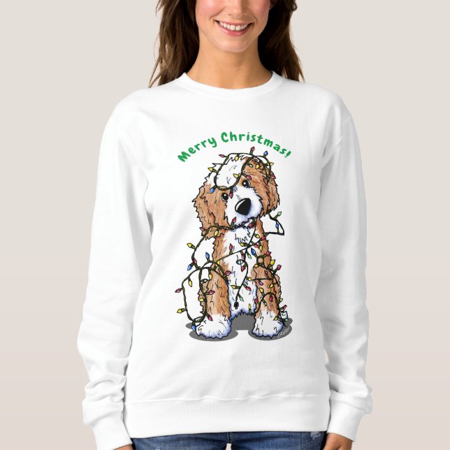 KiniArt DoodleMoji Sweatshirt de Noël (Devant)