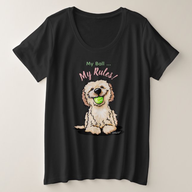 KiniArt Goldendoodle MON BALLON T-Shirt (Design devant)