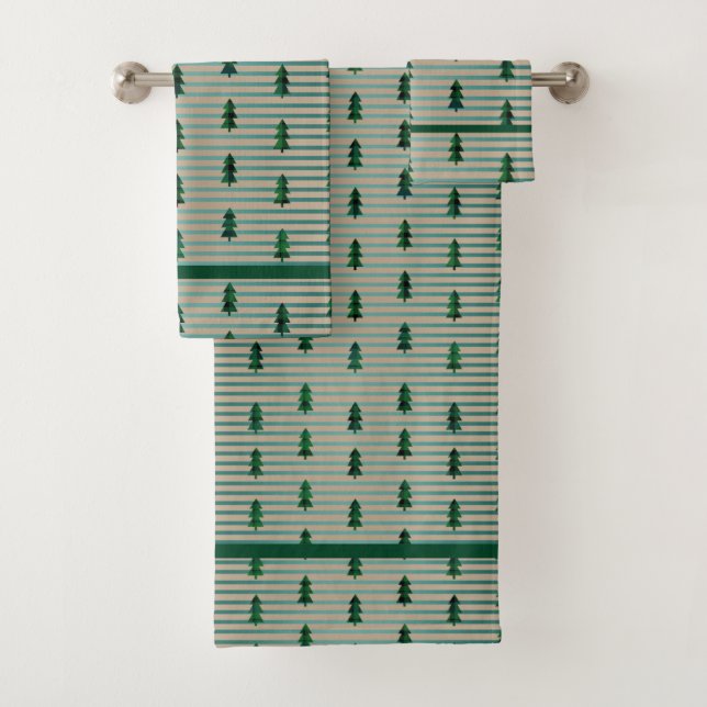KiniArt Green Plaid Arbres (En situation)