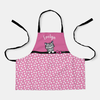 KiniArt Kitten Tout-sur-impression Tablier pour en