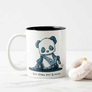KiniArt Panda Cub Mug à café à deux tons