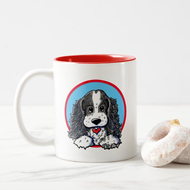 KiniArt Parti Cocker Spaniel Mug (Avec donut)
