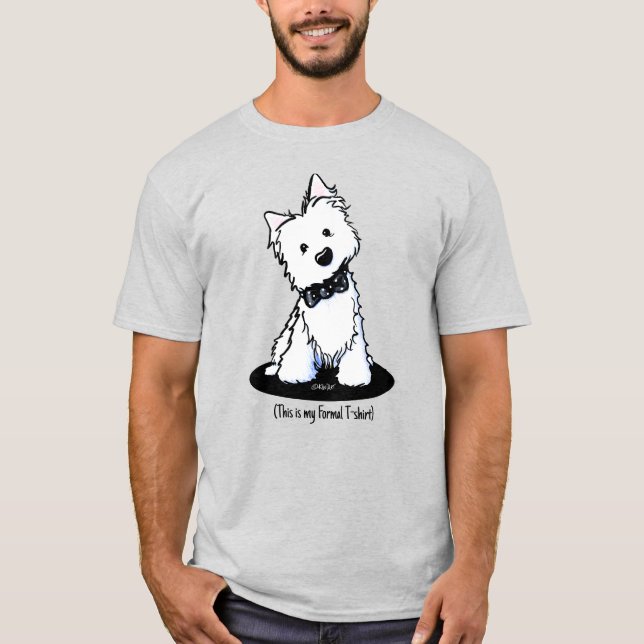 KiniArt porte officiellement le T-shirt Westie (Devant)