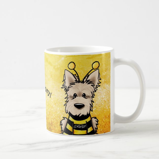KiniArt Scottie Chien Bee Coffee Mug (Droite)
