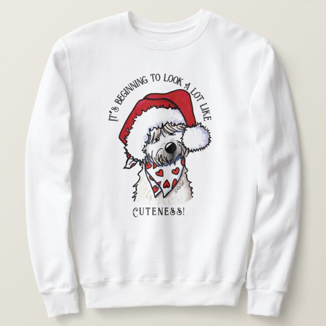 KiniArt Soft Coated Sweatshirt de Noël (Design devant)
