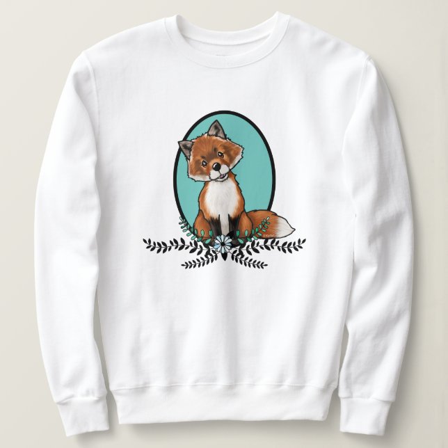 KiniArt Sweet Fox T-Shirt Sweatshirt (Design devant)