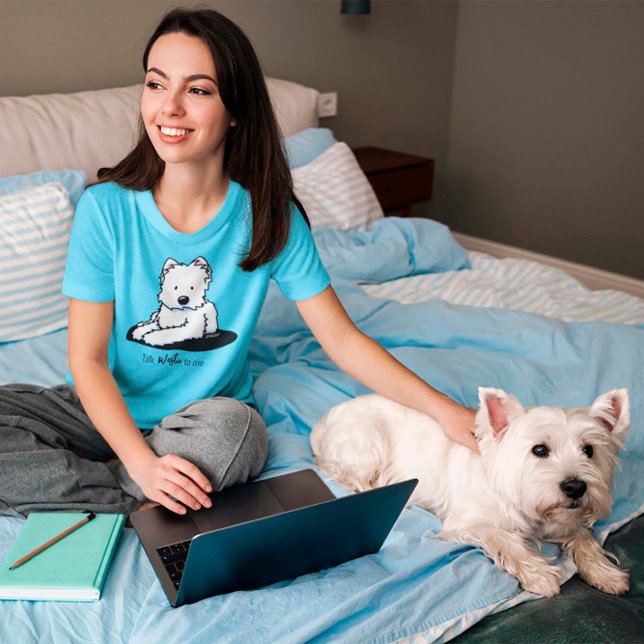 KiniArt Talk Westie Me T-Shirt (Créateur téléchargé)