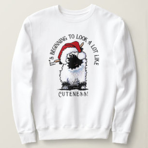 KiniArt Valais Sheep Sweatshirt de Noël