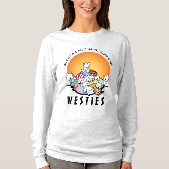 KiniArt Westie Addict T-Shirt (Devant)