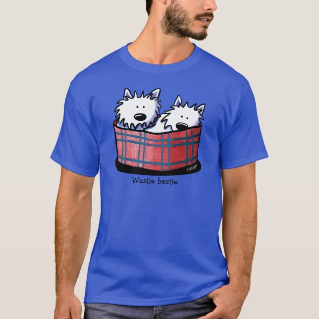KiniArt Westie Le T-shirt Chien (Devant)