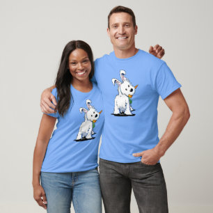 KiniArt Westie T-shirt lapin de Pâques