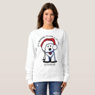 KiniArt Westie Terrier Sweatshirt de Noël