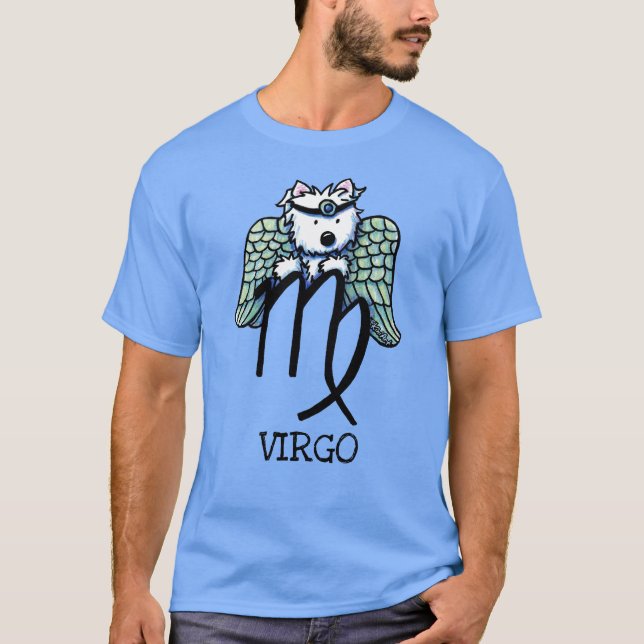 KiniArt Westie Zodiac Virgo T-shirt (Devant)