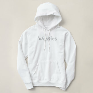 KiniArt Westies Rhinestone Sweat - shirt à capuche
