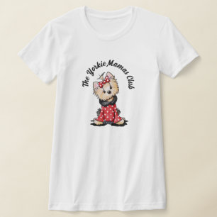 KiniArt Yorkie Mamas Club T-shirt