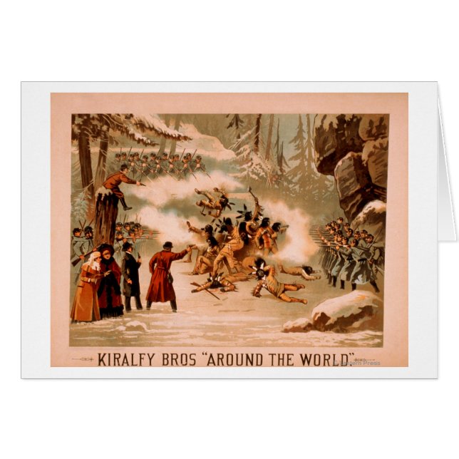 Kiralfy "Autour du monde" Massacre indien (Devant horizontal)